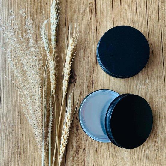 100gm Black Aluminium Tin - centaur packaging