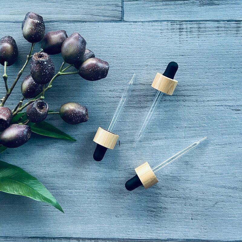 100ml Bamboo Dropper - Black - centaur packaging
