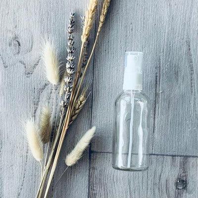 100ml Clear Bottle with White Mister Spray - centaur packaging