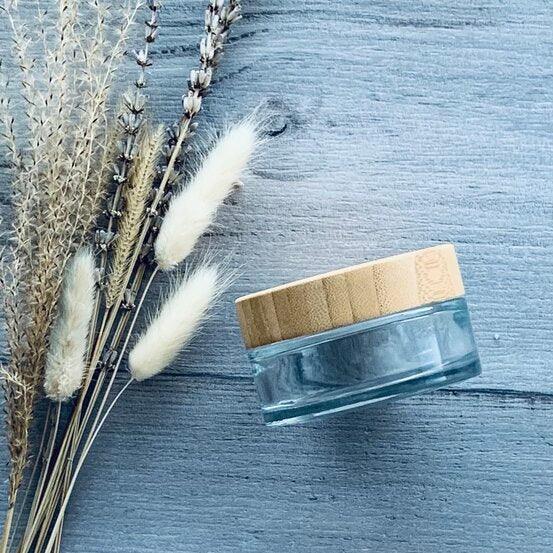 100ml Clear Cream Jar with Bamboo Lid - centaur packaging