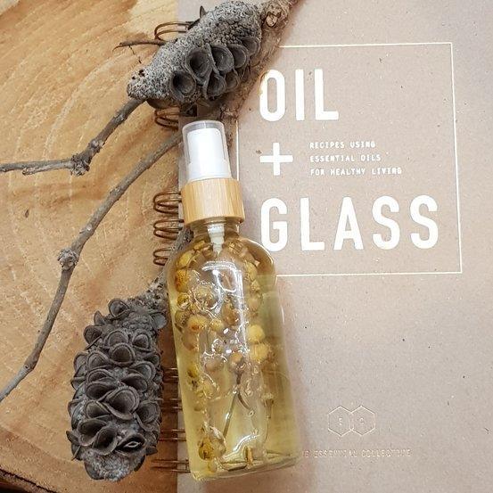 100ml Clear Glass Bottle with Bamboo Mister - centaur packaging