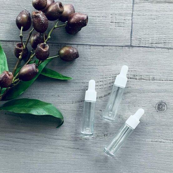 10ml Clear Glass Bottle with White Dropper - centaur packaging