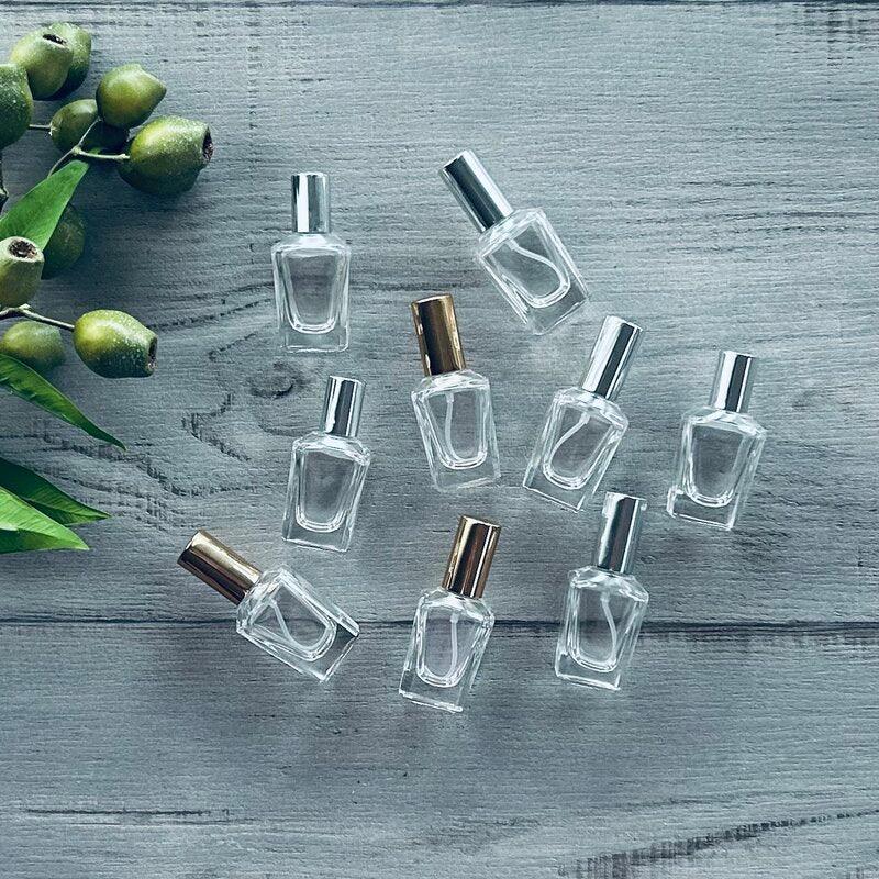 10ml Oslo glass bottle with gold mister - centaur packaging