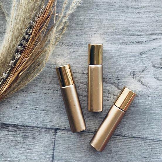 10ml Sparkly Roller - Gold - centaur packaging