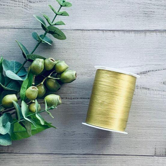 10mm Matt Paper Ribbon - Gold - centaur packaging