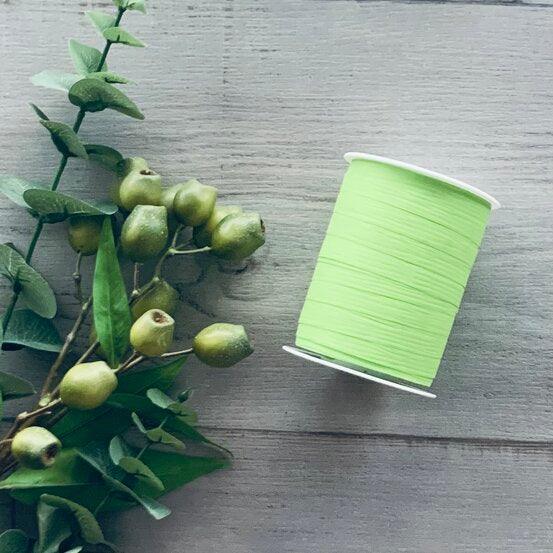 10mm Matt Paper Ribbon - Lime - centaur packaging