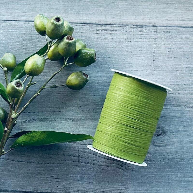 10mm Matt Paper Ribbon - Olive - Centaur Packaging