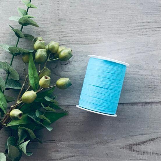 10mm Matt Paper Ribbon - Pale Blue - centaur packaging