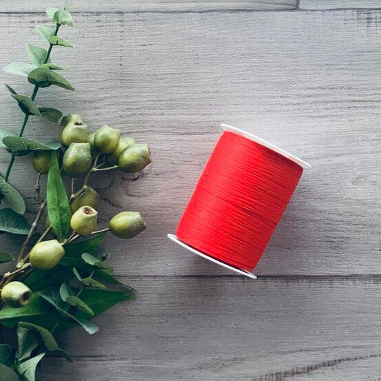 10mm Matt Paper Ribbon - Red - centaur packaging
