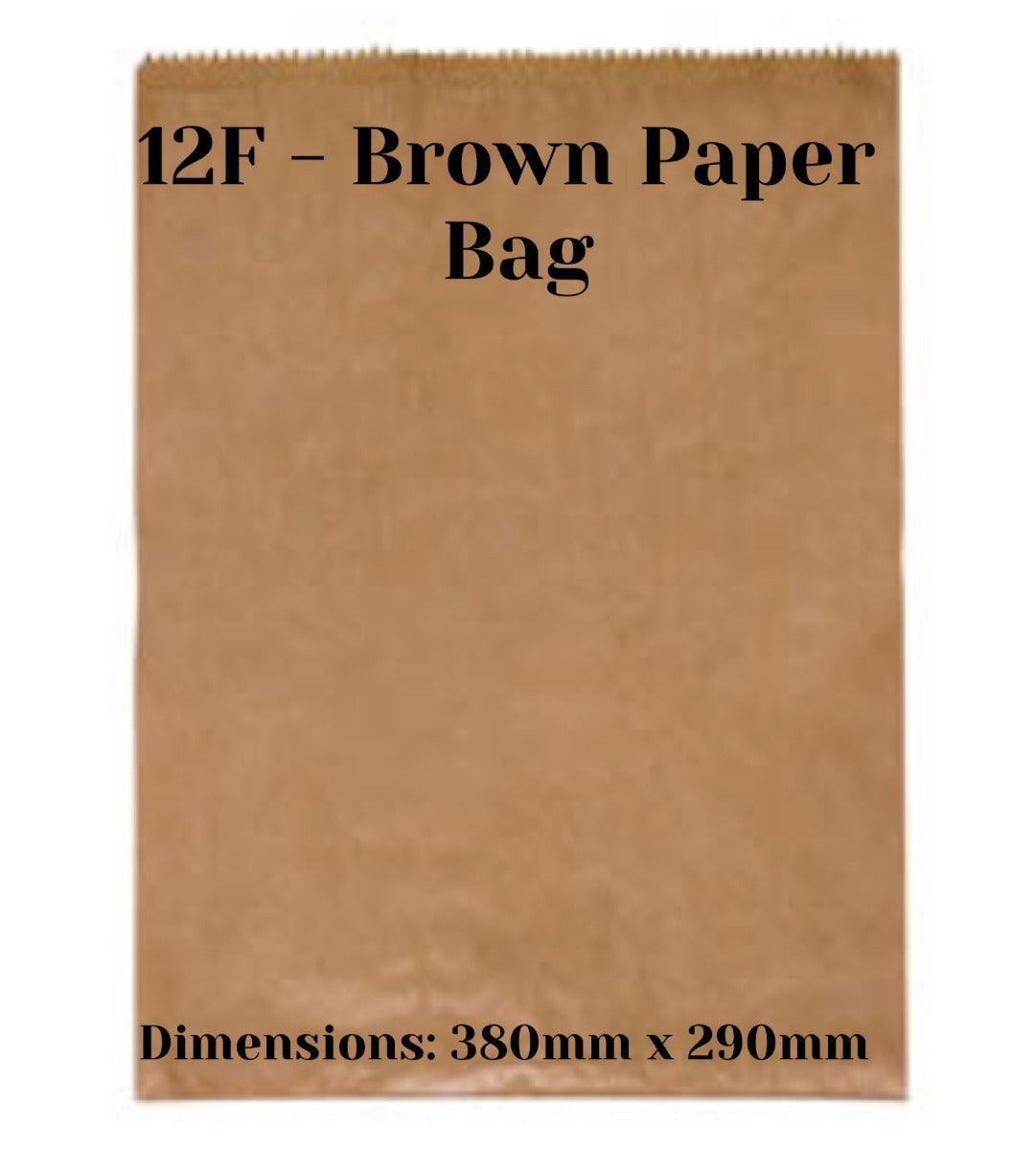 12F Brown Paper Bag-Pack 500 - centaur packaging