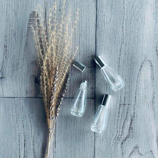 12ml Oil Drop Glass Bottle with Silver Roller - centaur packaging