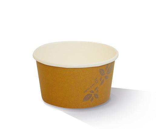 12oz -Hot or Cold bowl PLA Kraft-Pack of 25 - centaur packaging