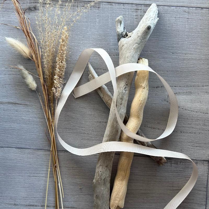 15mm grosgrain ribbon 20mt champagne