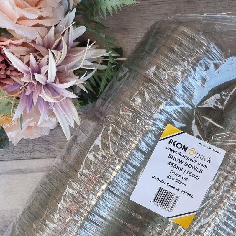 16oz Show Bowl - Dome Lid- pack 50 - centaur packaging