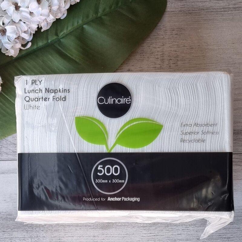1Ply Lunch Napkins White- Box 3000 - centaur packaging