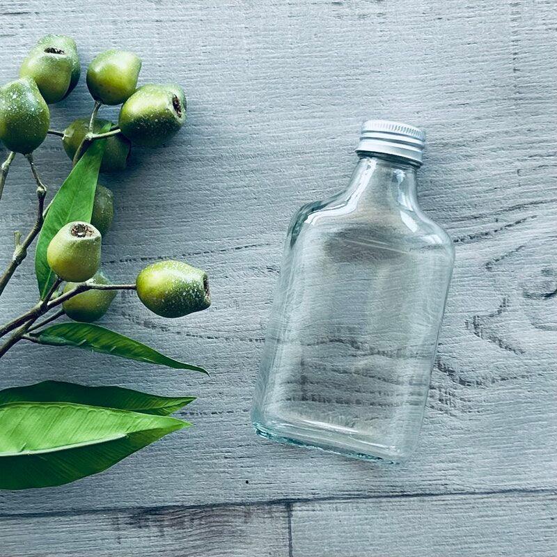 200ml Glass Flask with Aluminium Lid - centaur packaging