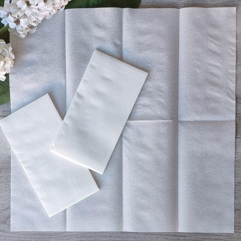 2Ply Dinner Linen Look Napkins White - centaur packaging