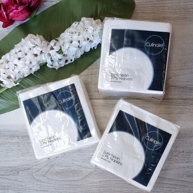 2Ply Lunch Napkins White - centaur packaging