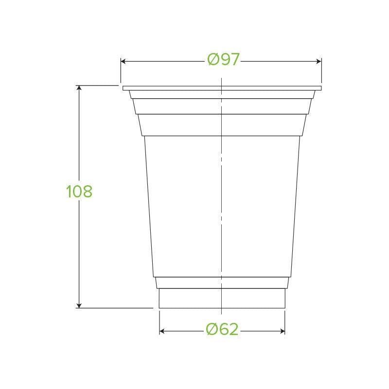 420ml Bio Clear Cup-Pack of 50 - centaur packaging