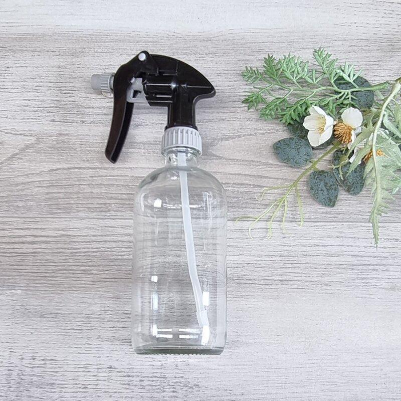 500ml clear glass bottle with premium mister trigger
