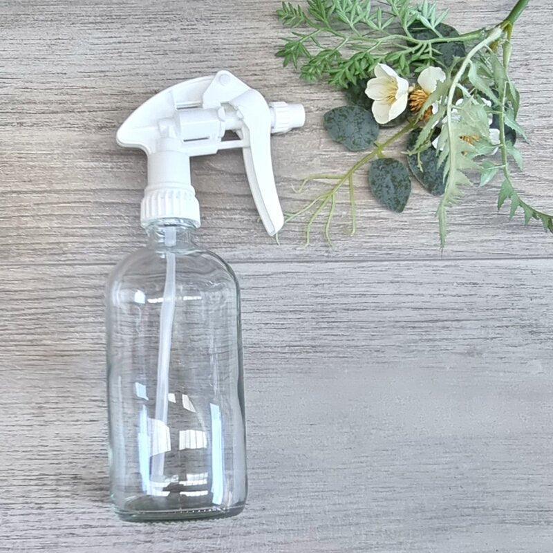 500ml clear bottle with white trigger spray