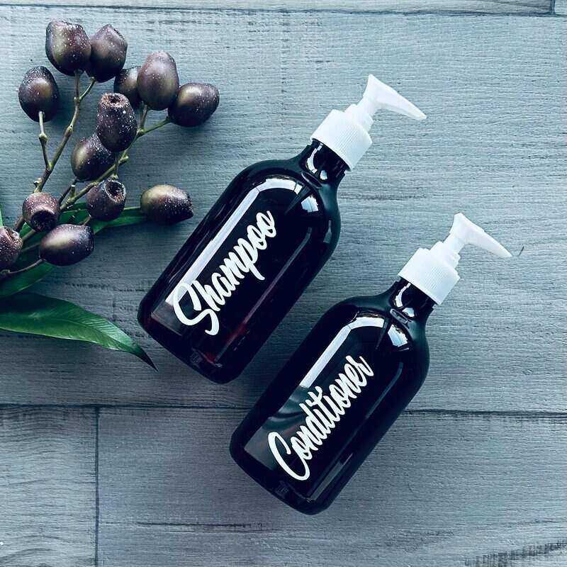 500ml PET Labeled Pump Bottle - Shampoo - centaur packaging