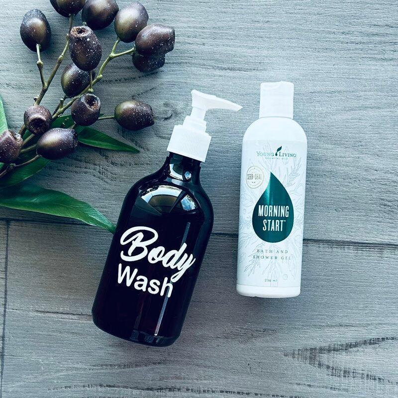 500ml PET Labelled Pump Bottle - Body Wash - centaur packaging