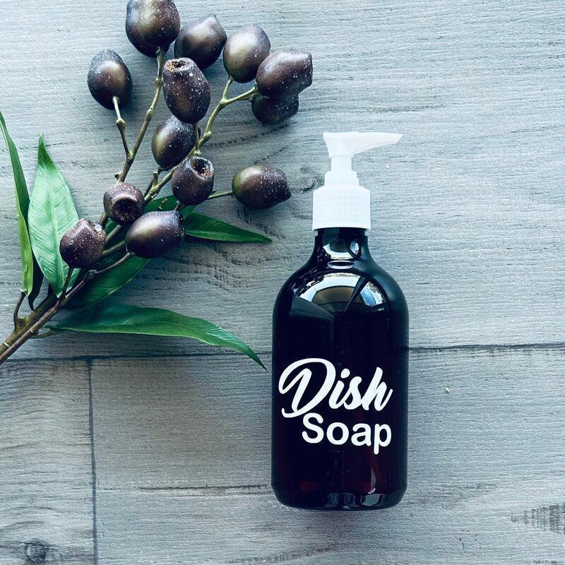 500ml PET Labelled Pump Bottle - Dish Soap - centaur packaging