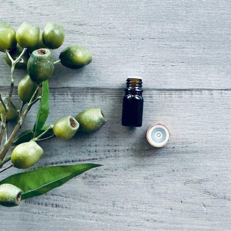 5ml Amber Glass Bottle with Bamboo Lid and Dripolator - Centaur Packaging