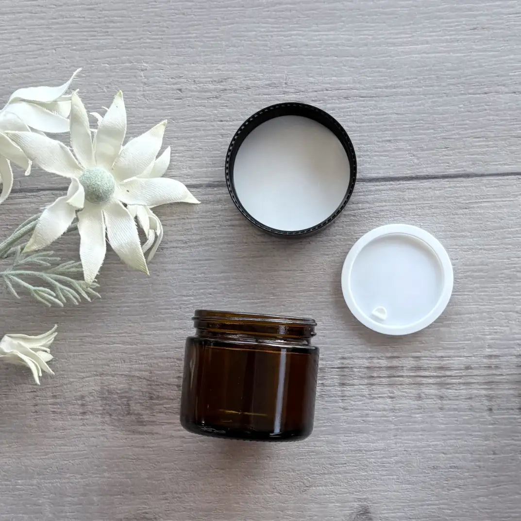 60ml Amber Glass Jar with Wad