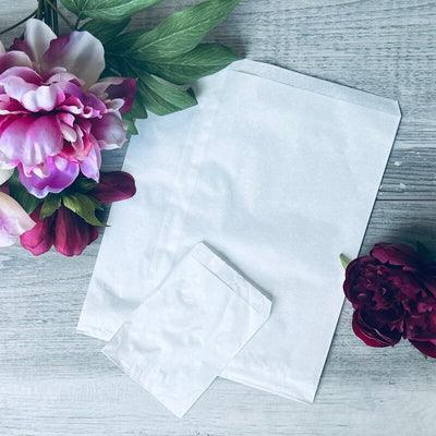 6F White Paper Bag-500 - centaur packaging