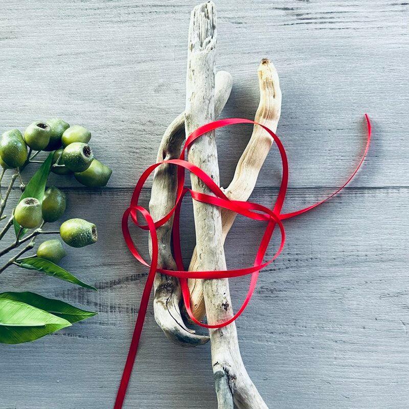 double faced satin ribbon rouge red 6mm x 25mt