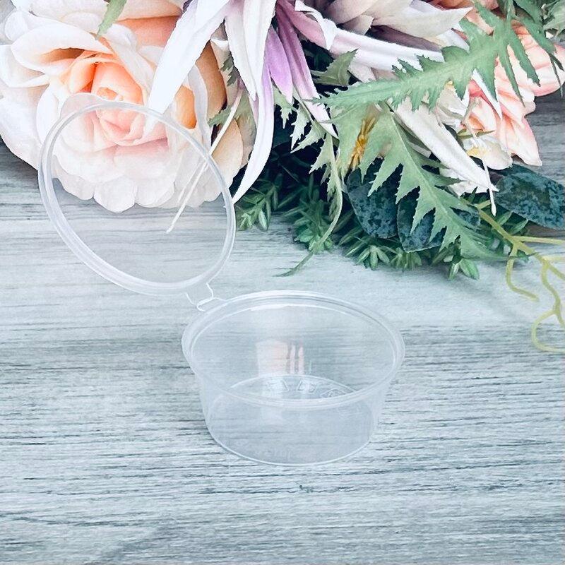 70ml Clear Container with hinged lid- Pack 50 - centaur packaging