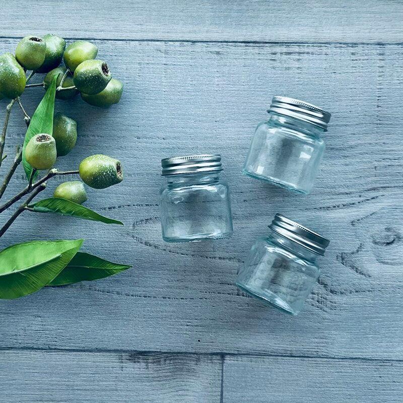 80ml glass jar with silver lid centaur packaging