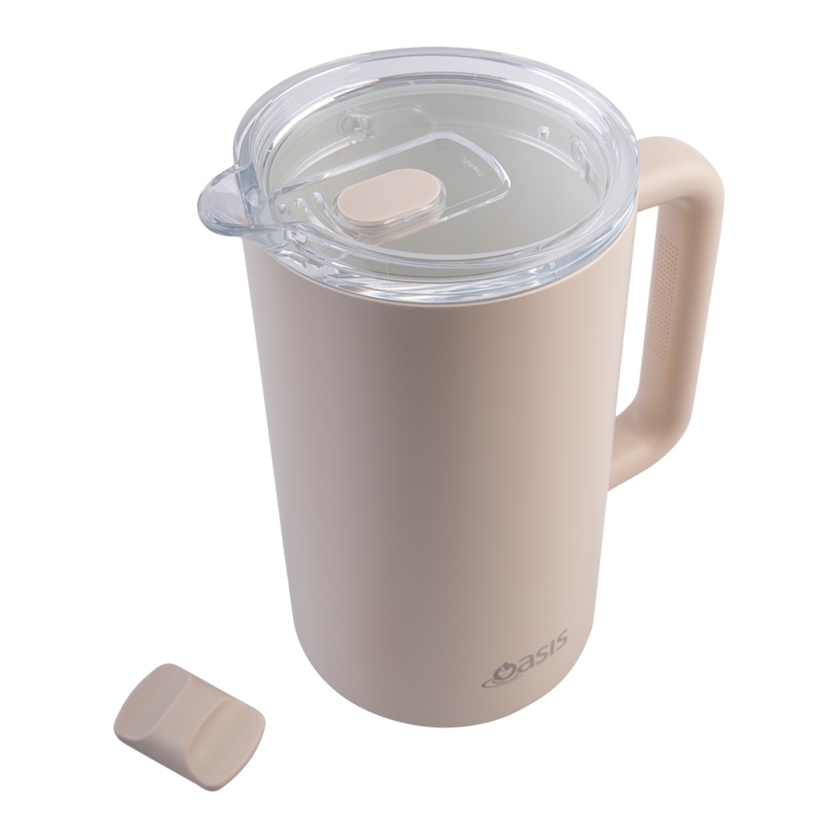 Oasis Ceramic Lined Water Pitcher 1.5lt - Oat