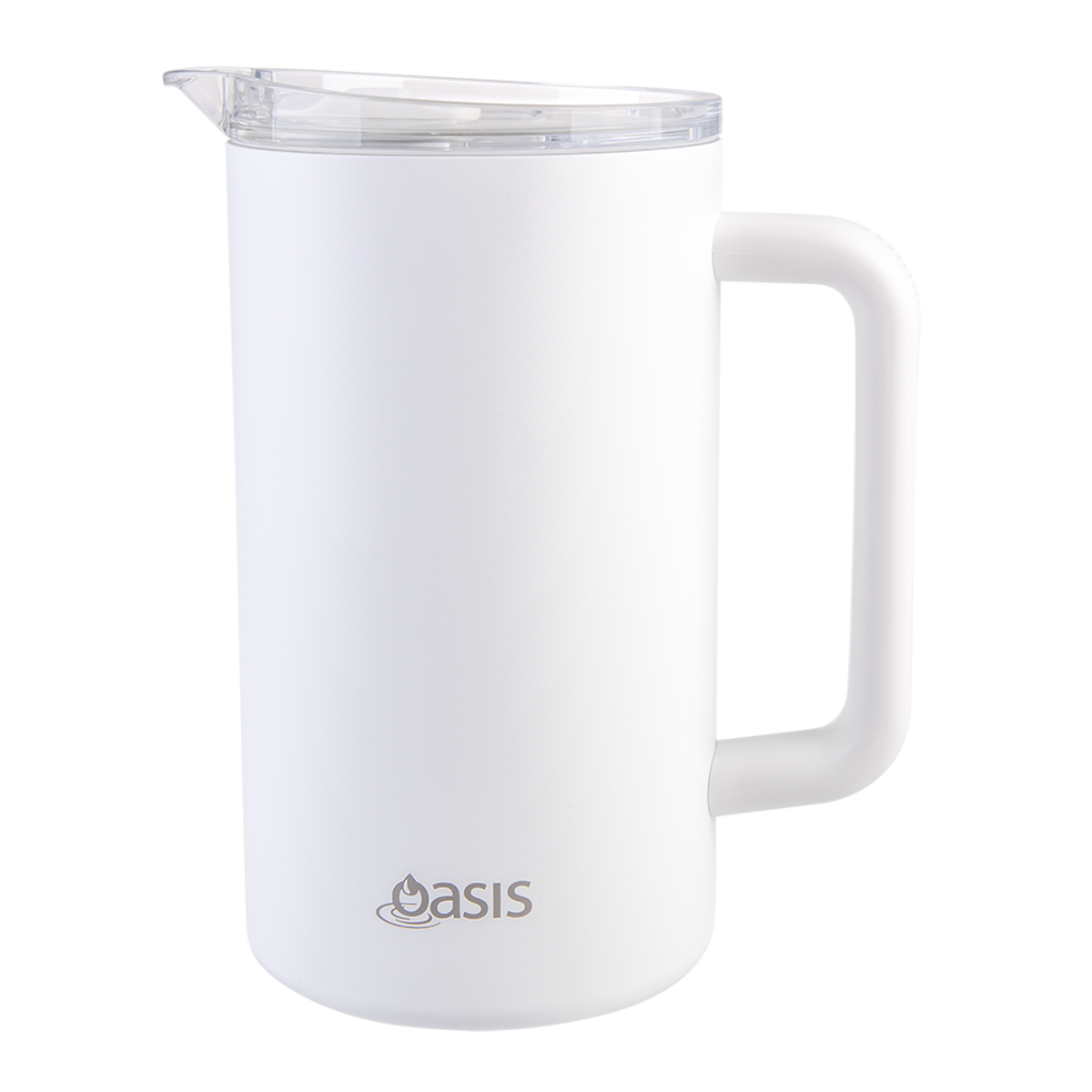 Oasis Ceramic Lined Water Pitcher 1.5lt - White
