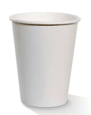 12oz white paper cup - centaur packaging