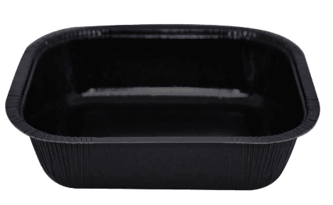 900ml black oblong container - centaur packaging