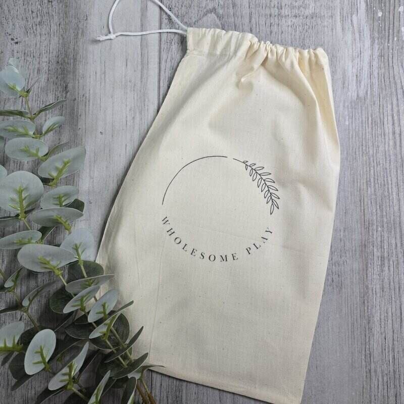 Have your own branding printed on calico bags