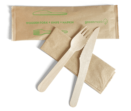 Cutlery Combo - fork knife napkin - centaur packaging