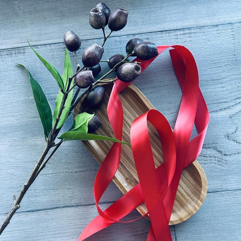 double faced satin ribbon 5mm x 25mt terracotta