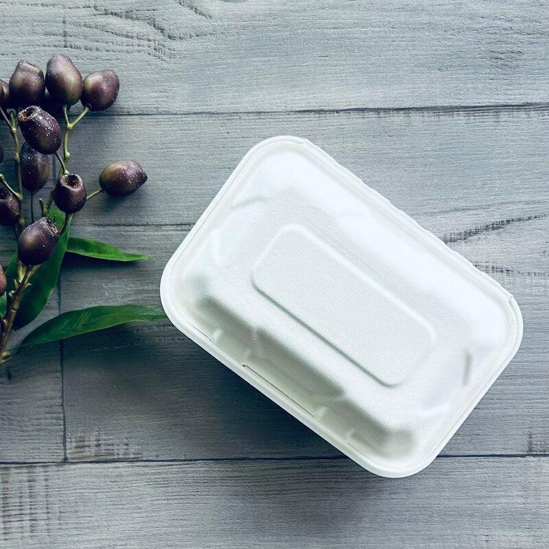 bagasse sugarcane clam snack closed