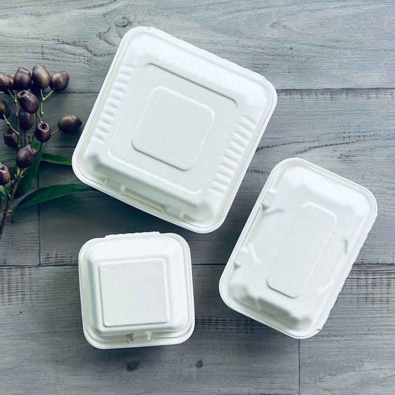 bagasse clams three sizes available