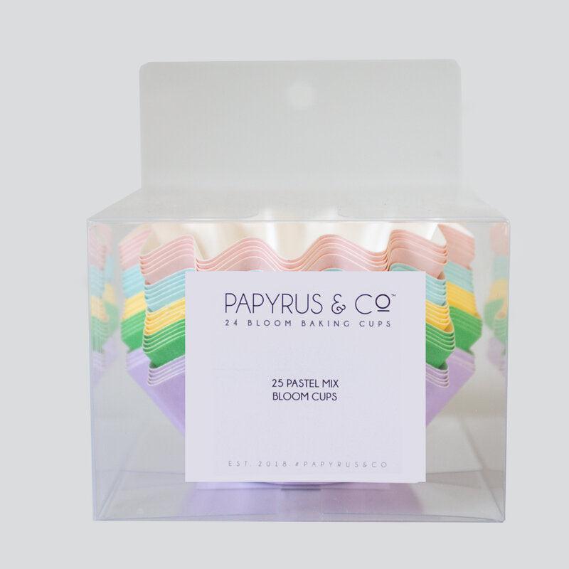 Bloom Cupcake Cups 25pk - Pastel Mix - centaur packaging
