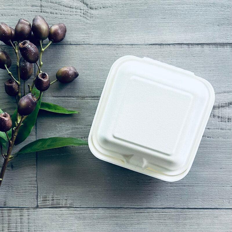 burger box bagassee single closed