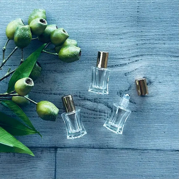 8ml Carla Roller Bottle with Gold Lid x 3