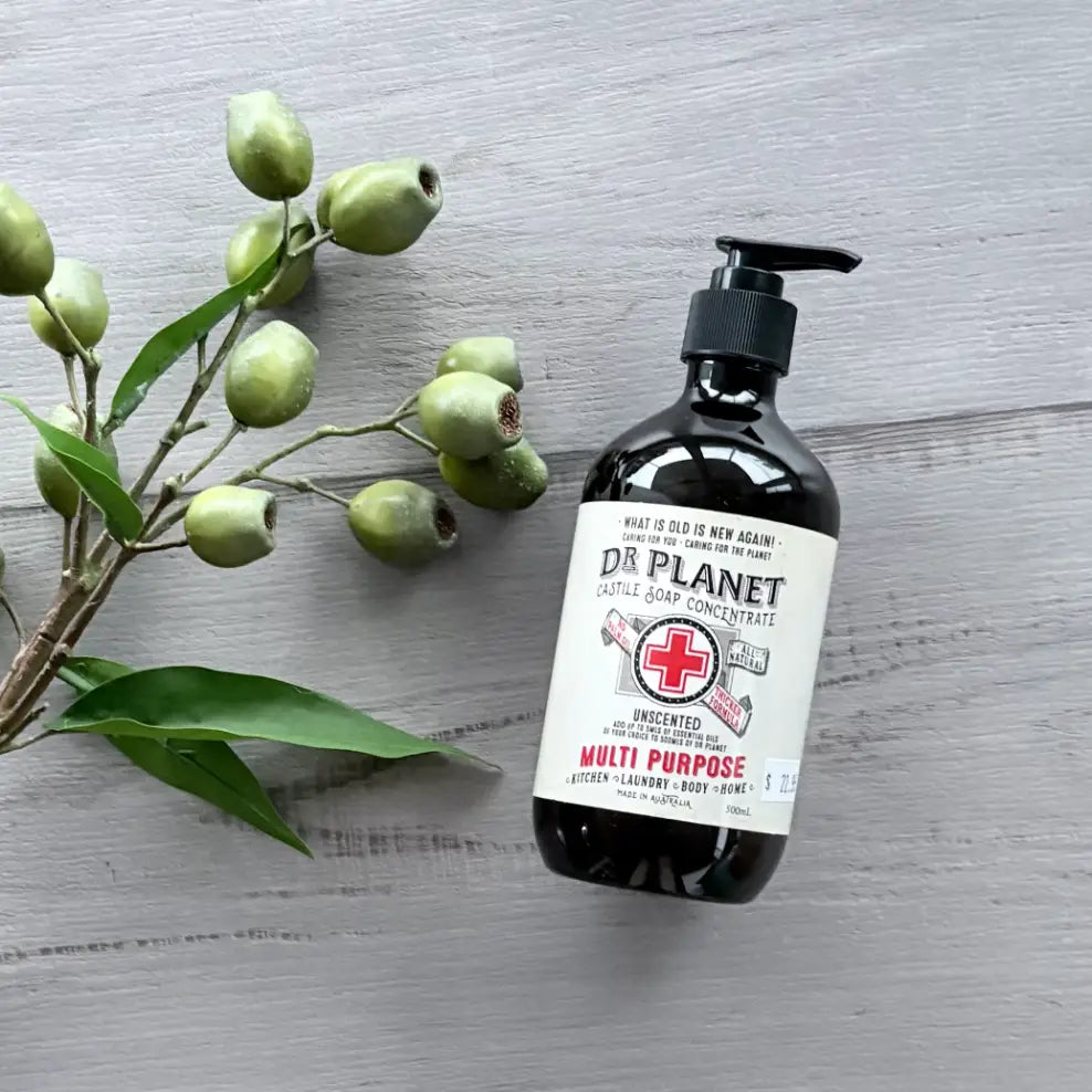 Dr Planet Castile Soap Concentrate 500ml - Unscented @centaur packaging