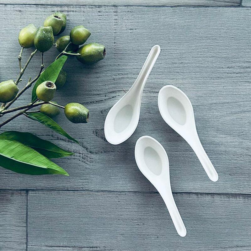 sugarcane Chinese soup spoons x 3