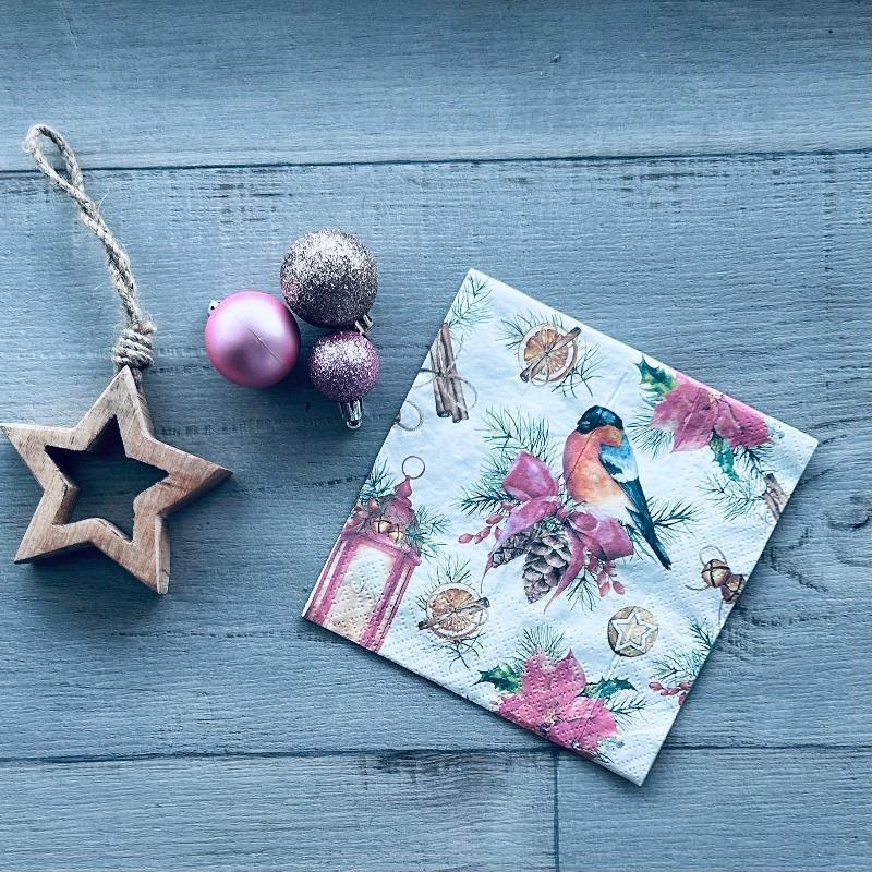 finch lantern christmas lantern napkins