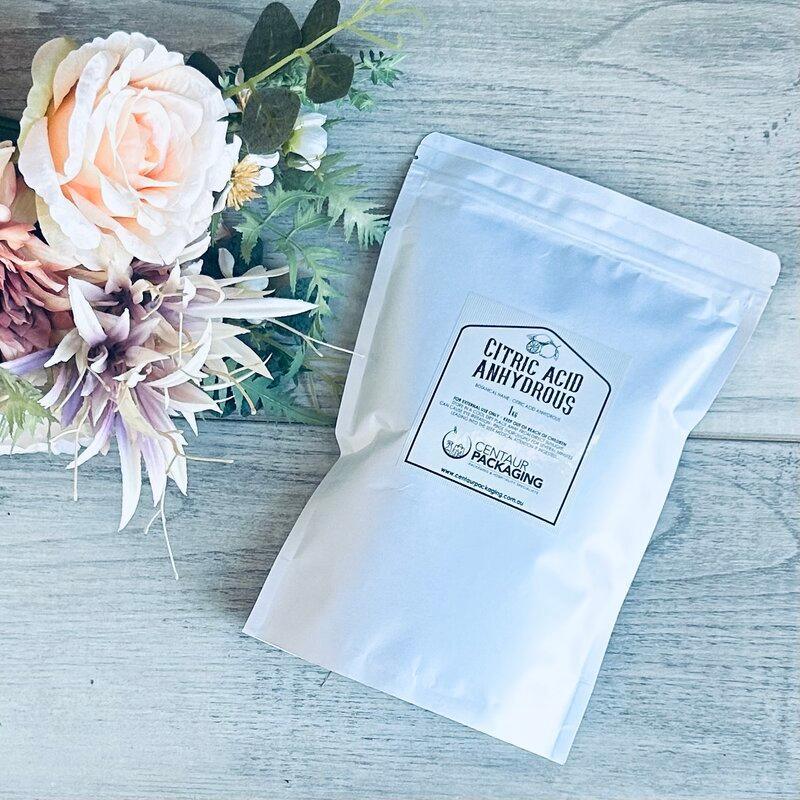 Citric Acid - 1KG WHITE POUCH- centaur packaging